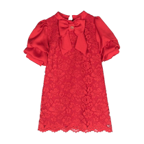 Patachou Childrens Clothes Bow Detailed Lace Dress FARFETCH