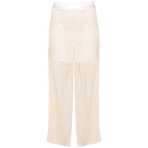 Peserico Womens Sequined Mesh Straight Trousers FARFETCH