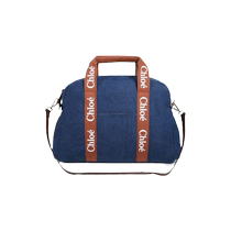 Chloe childrens clothing logo strap denim mother and baby bag FARFETCH