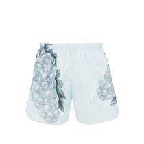 Final Sale] JW Anderson Mens Graphic Print Striped Swim Shorts FARFETCH