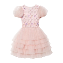 Tutu Du Monde childrens clothing Floral Lattice tulle dress FARFETCH
