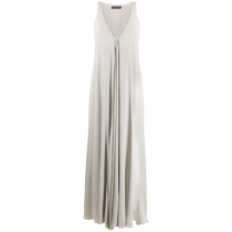 Final Sale]Fabiana Filippi Womens Rhinestone V-Neck Sleeveless Dress FARFETCH