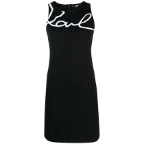 Karl Lagerfeld womens logo print sleeveless cotton dress FARFETCH