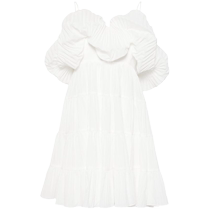 Acler Womens Ruffle Collar Mini Dress FARFETCH