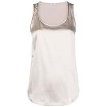 Mme Brunello Cucinelli Bead Décorated Silk Satin Tank Vest FARFETCH Hair Chic