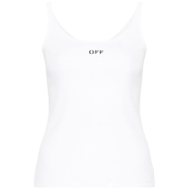 Off-White Womens Off Stamp Elastic Cotton Tank Top FARFETCH