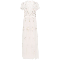 Needle Thread Womens Petunia Floral Appliqué Dress FARFETCH
