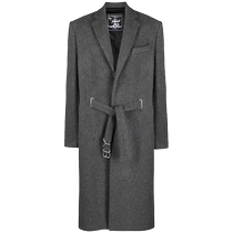 Y Project womens notched-lapel belted-waist coat