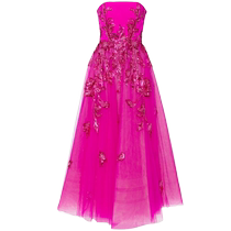 SAIID KOBEISY Womens beaded tulle off-shoulder dress FARFETCH