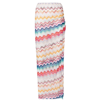 Missoni Womens Zigzag Pattern Woven Drape Skirt FARFETCH