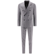 Lardini mens pinstripe double-breasted suit FARFETCH