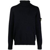 Stone Island Mens Compass Appliqué Turtleneck Sweater FARFETCH