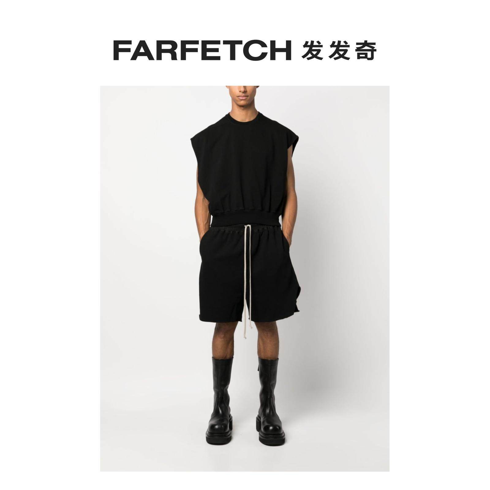 Rick Owens men's SL Tatlin sleeveless cotton sweater FARFETCH Fat Chic-Taobao
