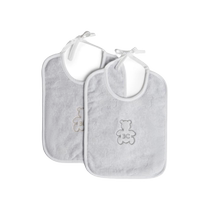 Brunello Cucinelli childrens clothing logo embroidered cotton bibs (two-piece set) FARFETCH