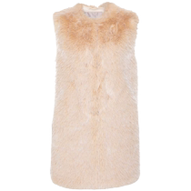 Herno Womens Collarless Faux Fur Vest FARFETCH