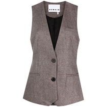 Remain Womens Breasted Herringbone Twill Knit Western Vest FARFETCH