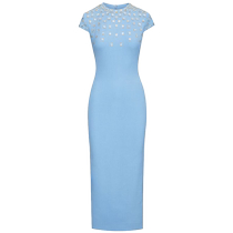 Oscar De La Renta womens crystal midi dress FARFETCH