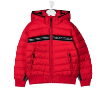 Givenchy Givenchy Kivenchy Childrens clothing logo printed quilted jacket FARFETCH