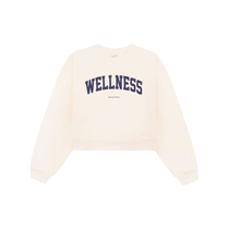SPORTY RICH Womens Wellness Ivy short sweatshirt FARFETCH