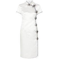 Huishan Zhang Ms. Manon Silk Midi Dress FARFETCH