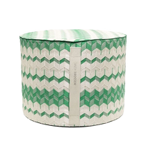 Missoni Home zigzag-design cylinder-shape pouf发发奇