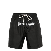 Palm Angels男士logo印花泳裤FARFETCH发发奇