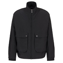 Emporio Armani Armani mens seersucker long-sleeved jacket FARFETCH