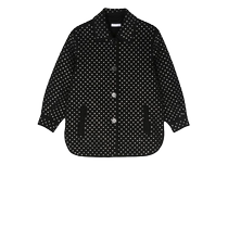 Final Sale]P A R O S H Childrens Swarovski crystal studded shirt jacket FARF