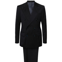 Giorgio Armani mani mans pointed double-row buttoned suit suit FARFETCH hair chic