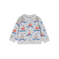 Final Sale] Stella Mccartney childrens clothing shark print sweatshirt FARFETCH