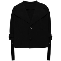 YS womens wide lapel cotton blazer FARFETCH