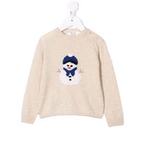 Bonpoint Childrens Clothing Tyler Snowman Pattern Knitted Sweater FARFETCH