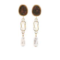 Final Sale] Erdem Ms. Erdem Decorative Pendant Earrings FARFETCH Hair Chili