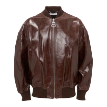 JW Anderson mens leather bomber jacket FARFETCH