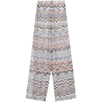 Missoni womens zigzag pattern printed side slit trousers FARFETCH