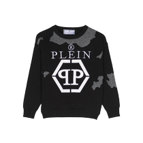 Philipp Plein childrens logo embroidered cotton sweater FARFETCH