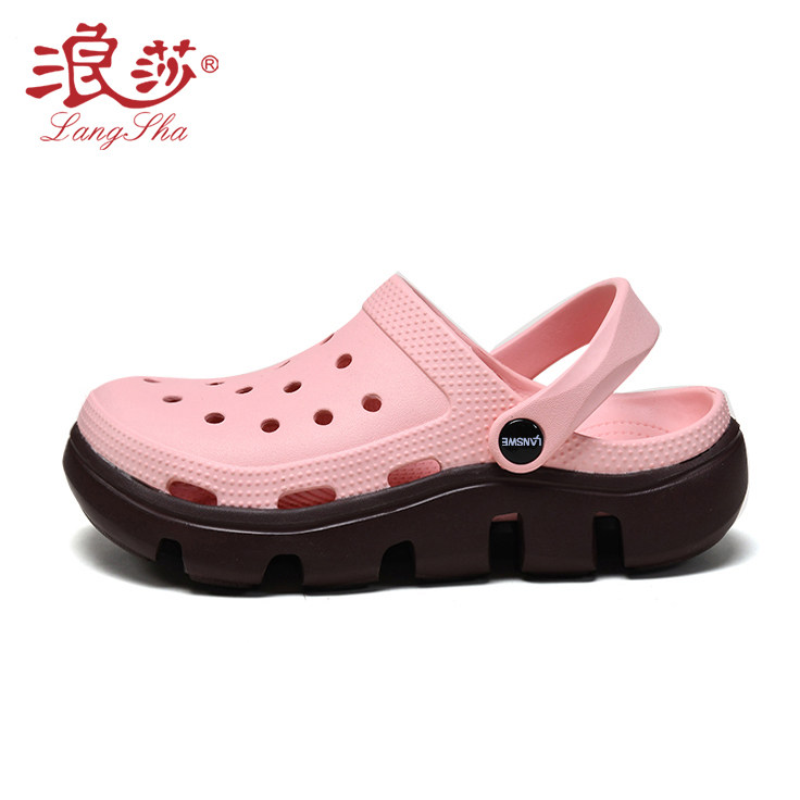 Wangsha cave shoes women wear bauhead anti-slip casual comfort beach with soft sole fashion bag drag