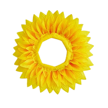 Sunflower hood Sunflower face mask funny face sunflower hat sports meeting opening ceremony entrance dance props