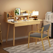 Desktop computer desk Desk Solid wood legs Simple home student writing desk Office desk Dormitory simple study desk