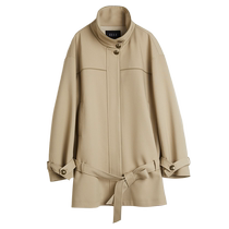 ELLE French high-end straight windbreaker jacket for women 2024 autumn new style small high-end atmospheric top
