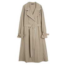 (Selection) ELLE French high-end mid-length loose windbreaker jacket for women 2024 autumn new style literary pass