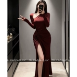 Дизайнерское платье, приталенный корсет, длинная юбка, французский стиль, тренд сезона