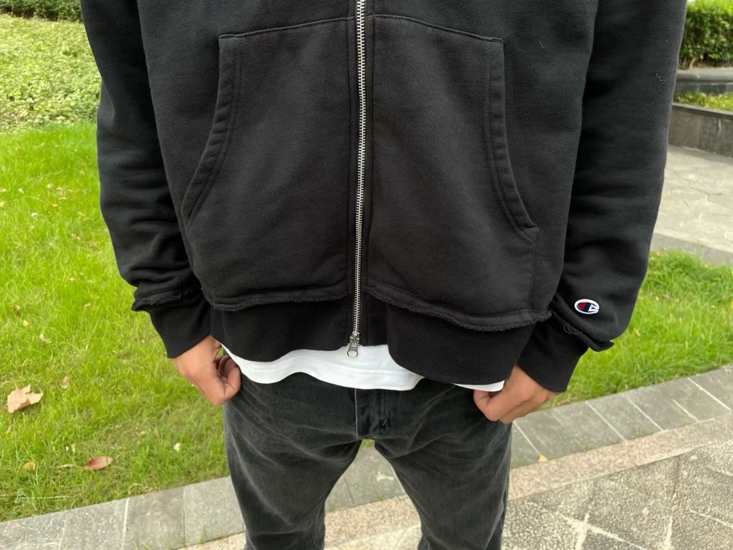 Винтажная толстовка на молнии Champion Mt I & Reverse Weave Line No. 17