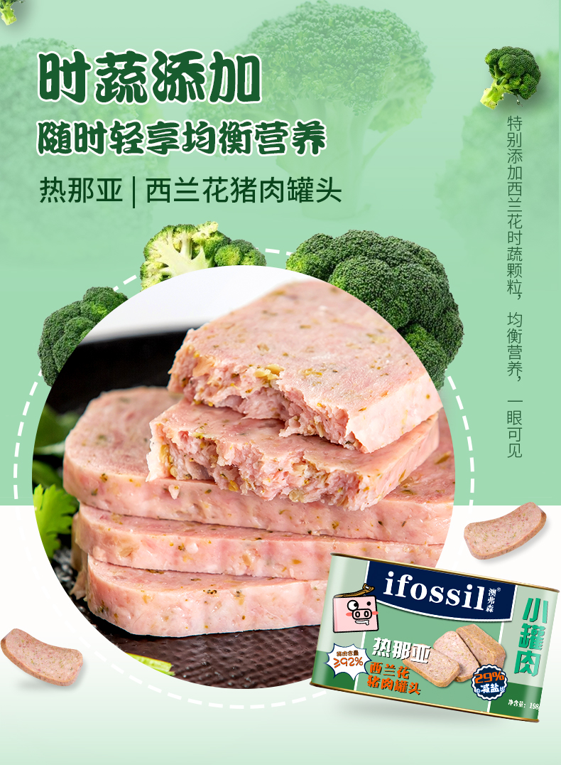 ifossil澳弗森装肉午餐肉罐头