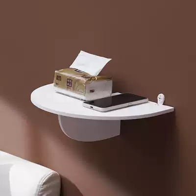 Projector bracket machine upper box storage rack Wall bedside router storage bedroom partition wall-mounted non-punching