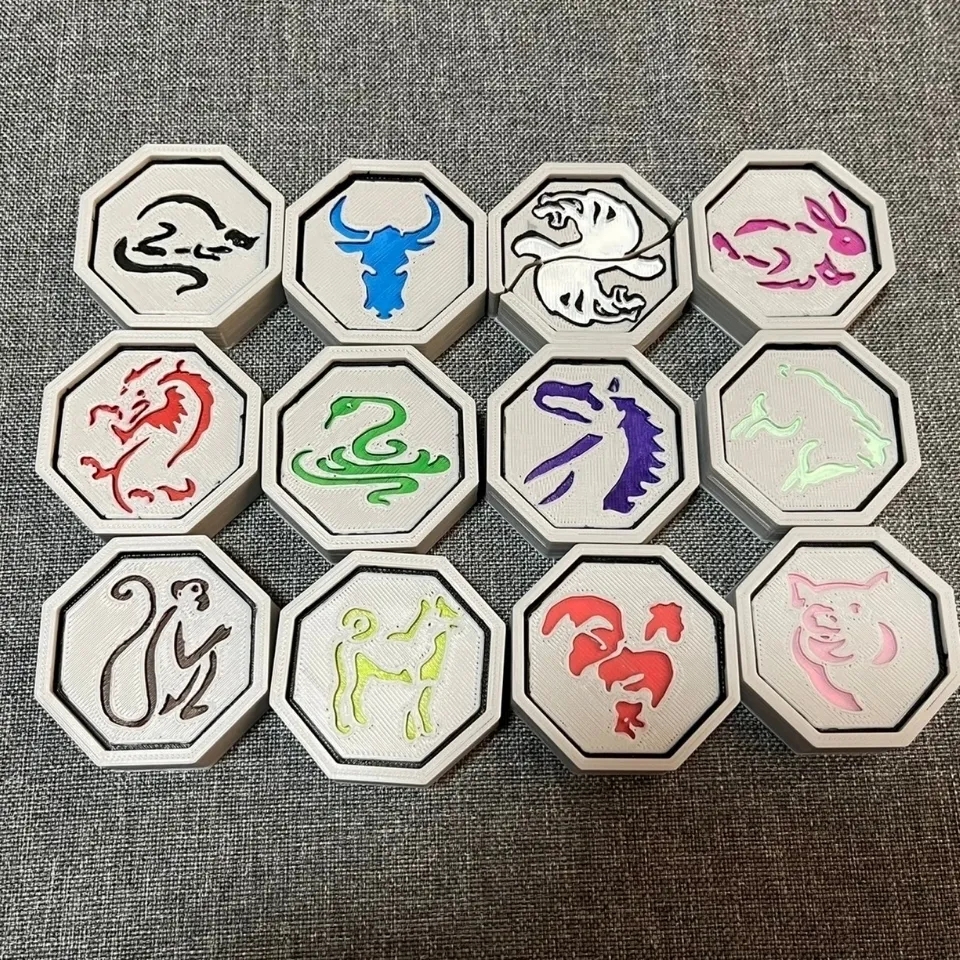 Jackie Chan's Adventures with the same custom model complete set of value-for-money zodiac charms