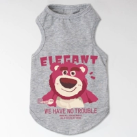 Жилет, клубника, с медвежатами