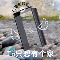 Stainless steel door cover wrapping frame extremely narrow window cover balcony Entrance Balcony Seamless Aluminum Alloy Metal Titanium Alloy Sleeve