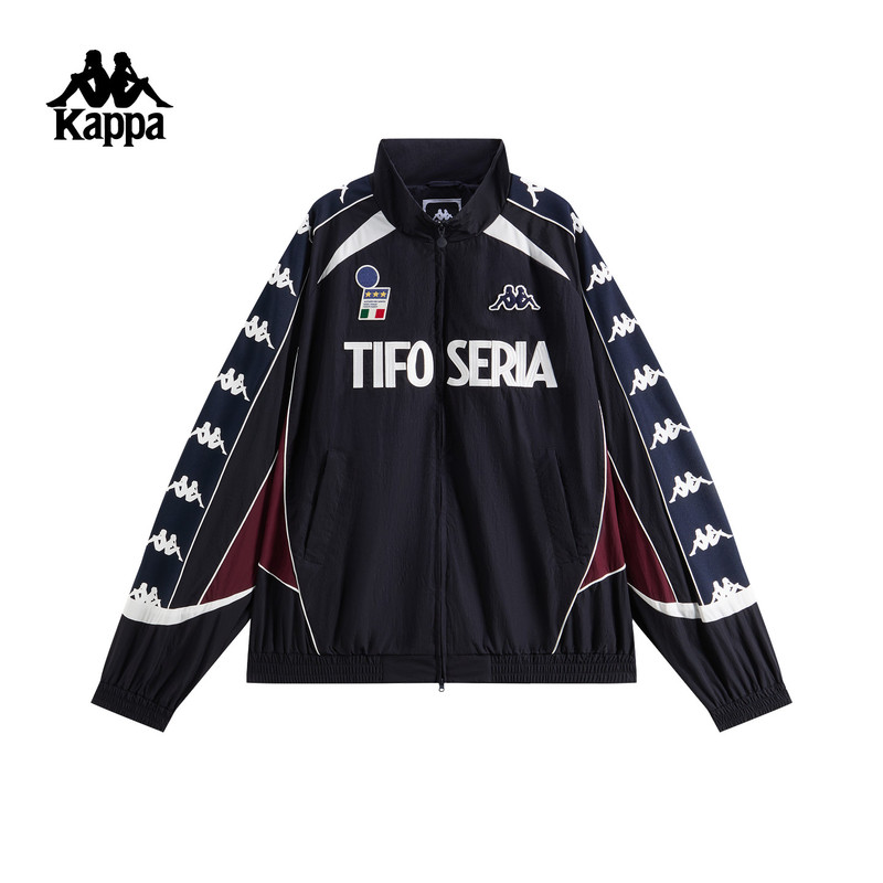 Kappa Back-To-Back Jacket Men's 2026 Spring New Breathable Loose Casual Sports Top Kappa Back-To-Back Jacket Men's 2026 Spring New Breathable Loose Casual Sports Top