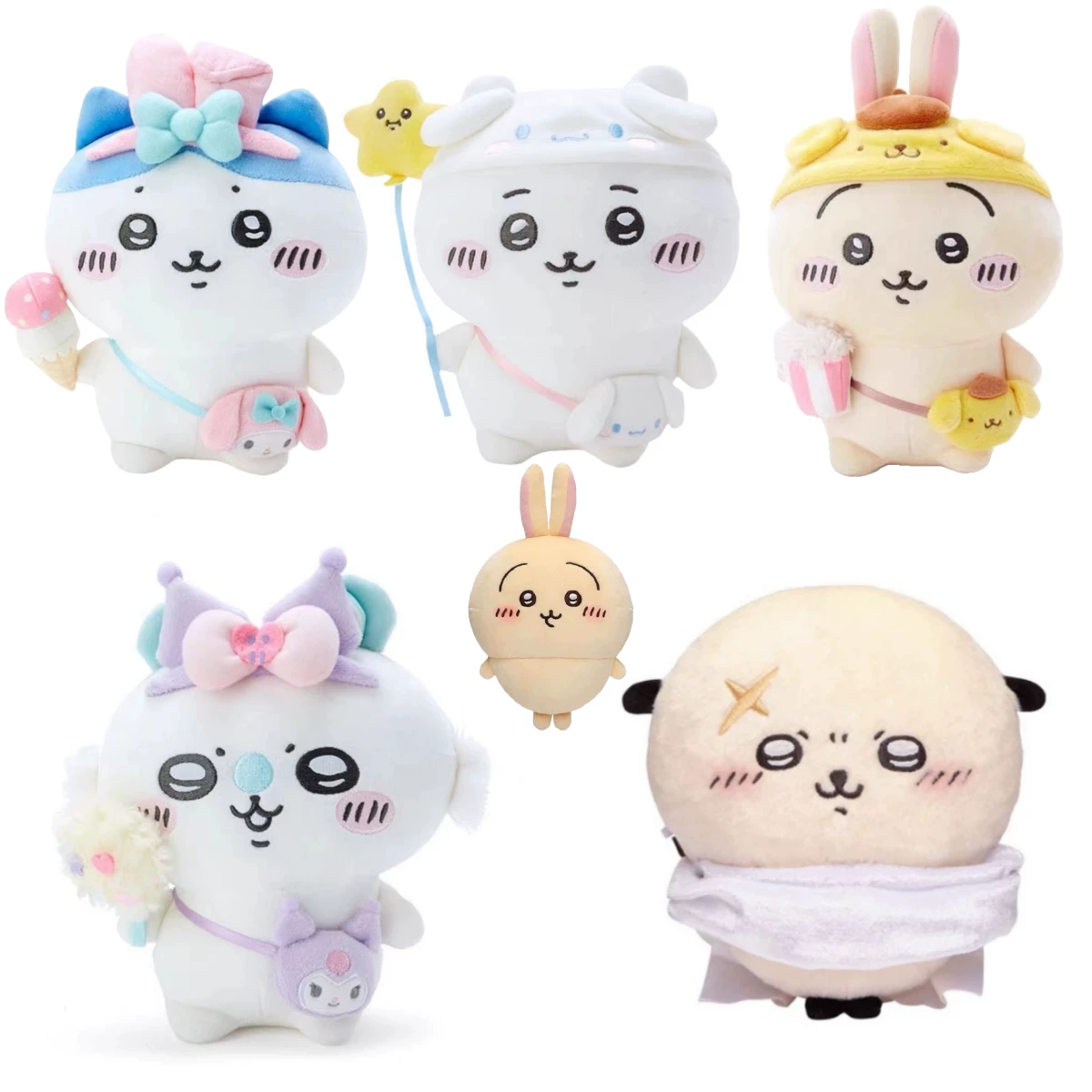 Себелюбивый медведь чиикава, сотрудничество с Sanrio, милый кукольный Джиийи Сяохачхи Усаки, 20 см, подвеска-д doll